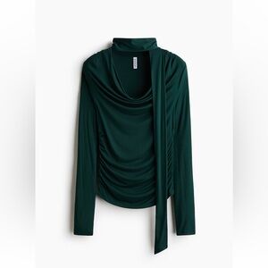 H&M Draped Scarf Detail Top